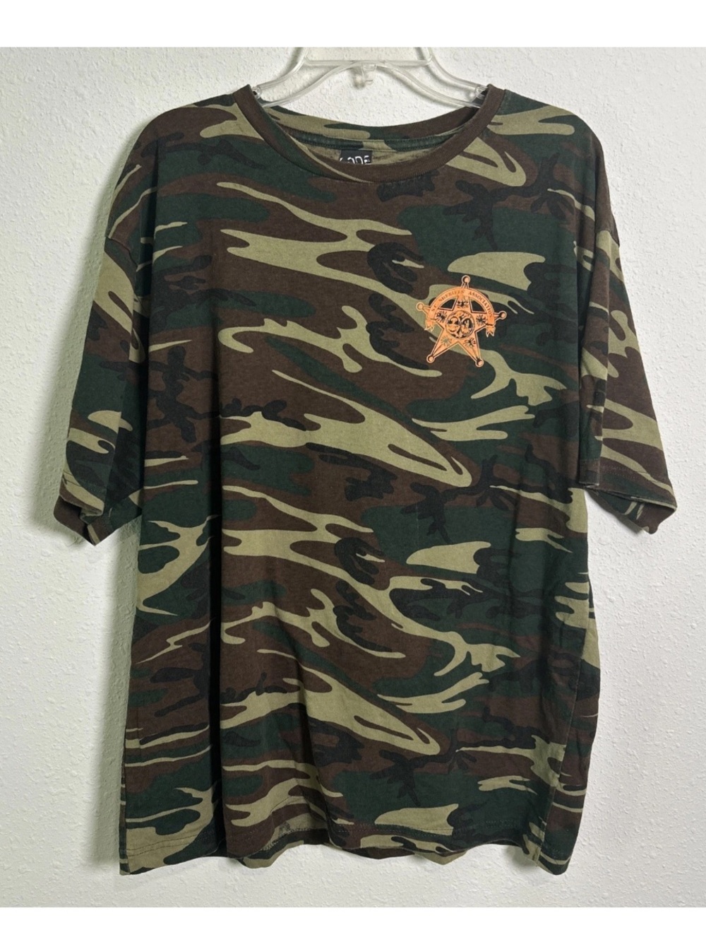 South Carolina Sheriff Association Code V(Five) Camouflage Men’s XL T-Shirt SCSA